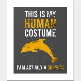 this is my human costume im actually a dolphin Posters and Art